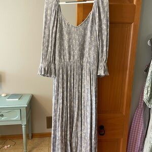 NLT Pearl Grey midi dress